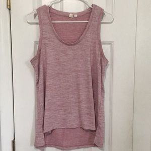 GAP Heather Pink Knit Basic Flow Tank - M
